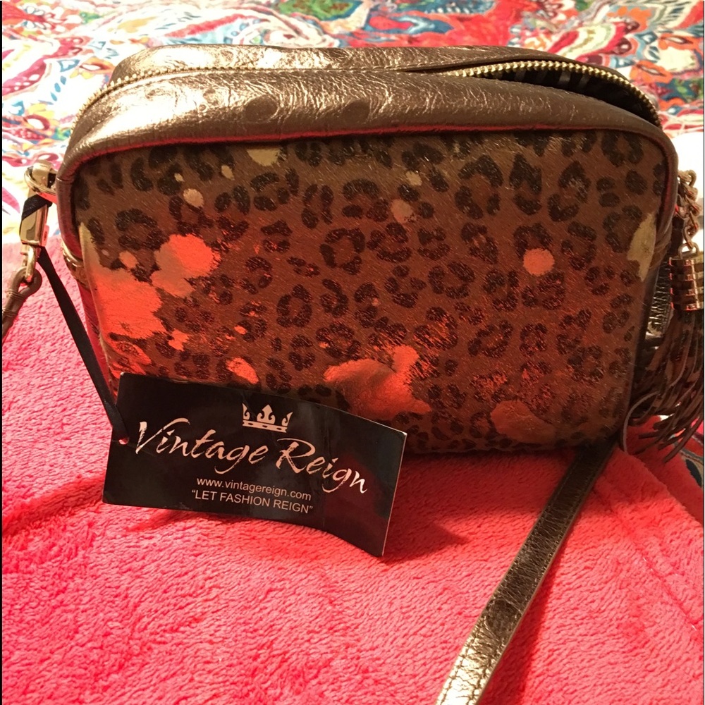 Vintage Rein leopard purse